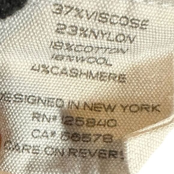 Intermix Bowie  Stripe Cropped Knit Top Women's Black Sweater with White Stripes - Picture 8 of 10